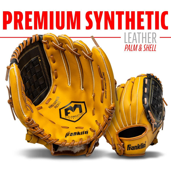 10.5" Right-Handed Baseball Glove Blonde/Black