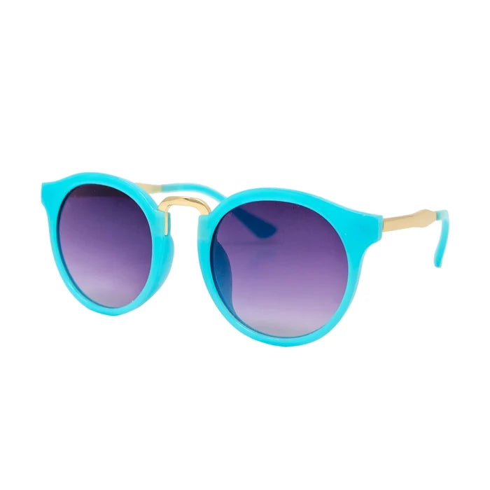 Teal Retro Cat Sunglasses