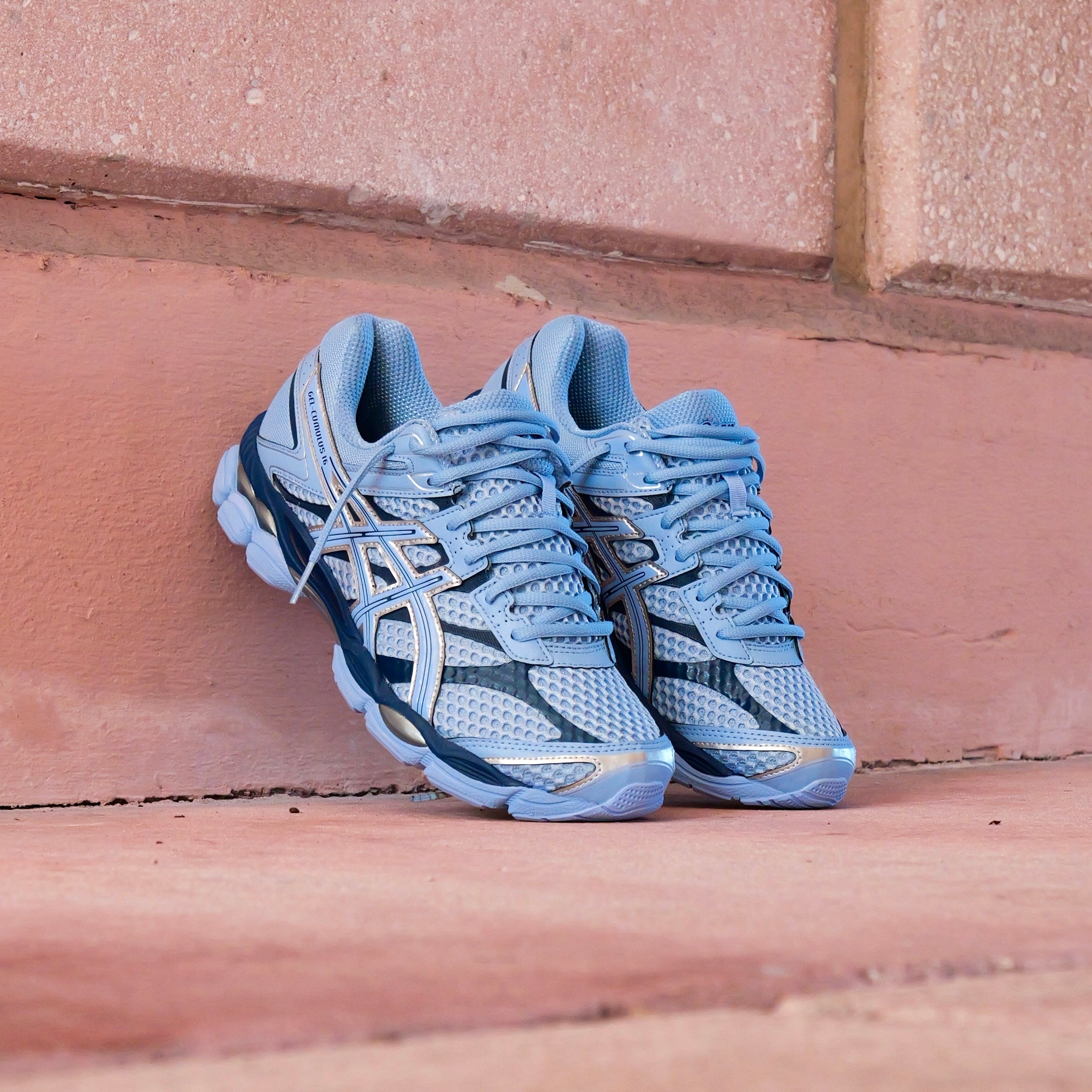 Mens Asics Gel-Cumulus 16 (Stone Wash/Independence Blue)