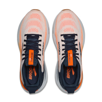 Brooks | Adrenaline GTS 25 | Men's | White/Spellbound/Orange
