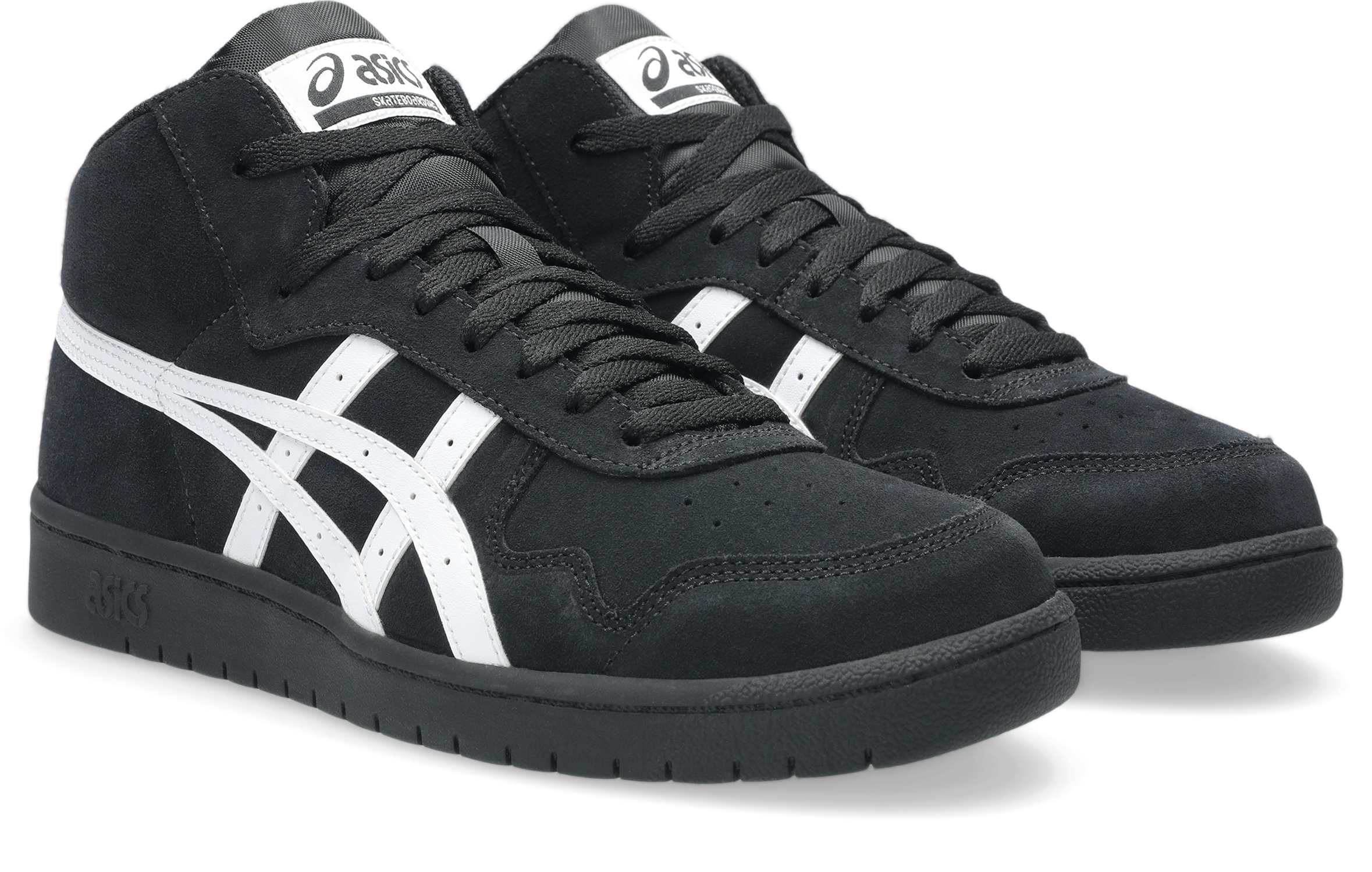 Asics Japan Pro Mid Black/Black/Bright White Shoes