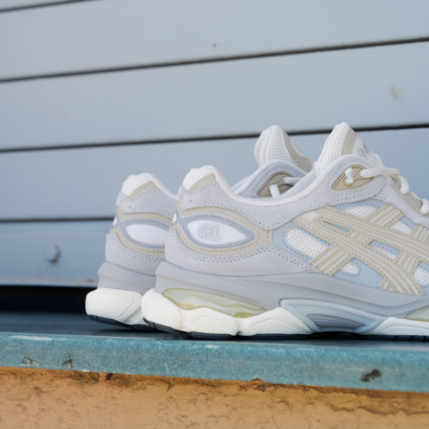 Mens Asics Gel-NYC 2.0 (Cream/Concrete)