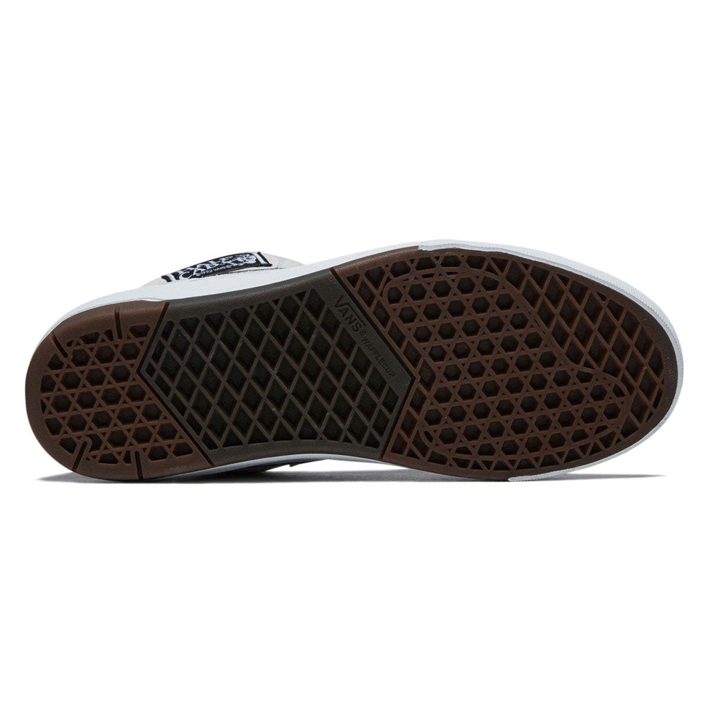Vans Skate Half Cab Wafflecup Shoes - White/Black