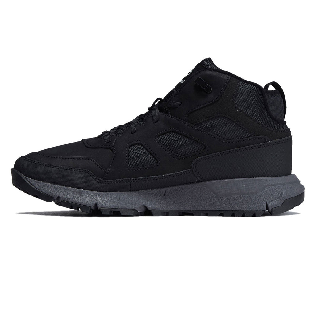 Timberland Voyager Valley Mid Lace Up Shoes - Black Nubuck