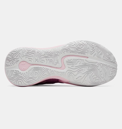 Big Kids' Under Armour Curry 3Z 25 Suede "Pink Dusk" (Unisex)
