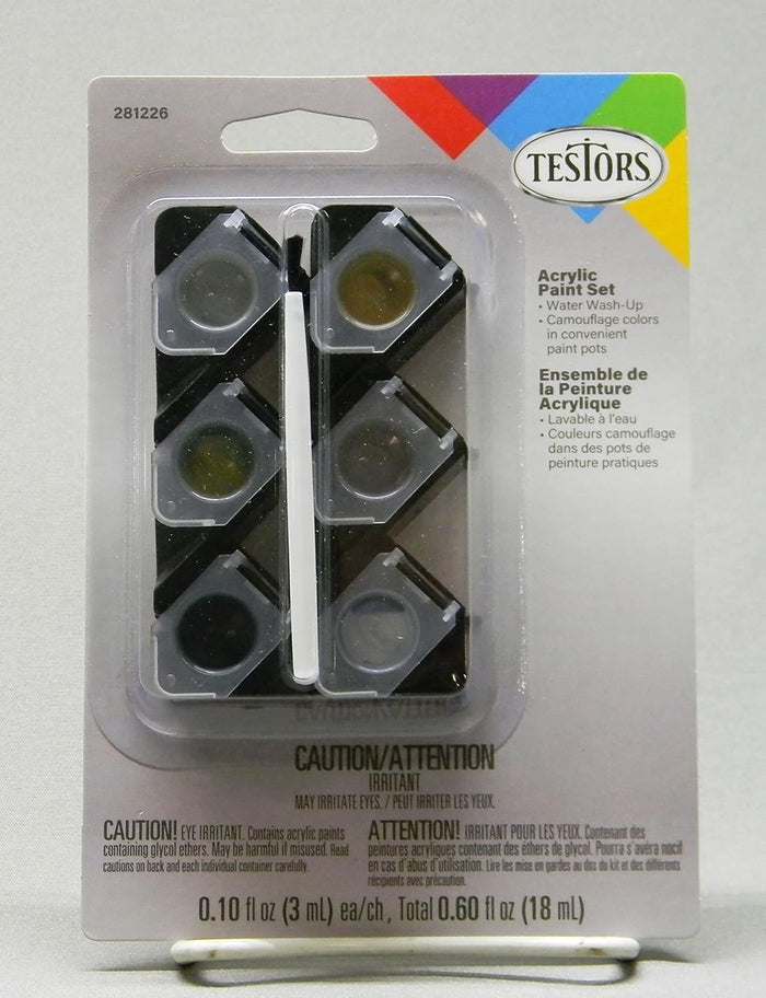6Pc Camo Acrylic Paint Pod