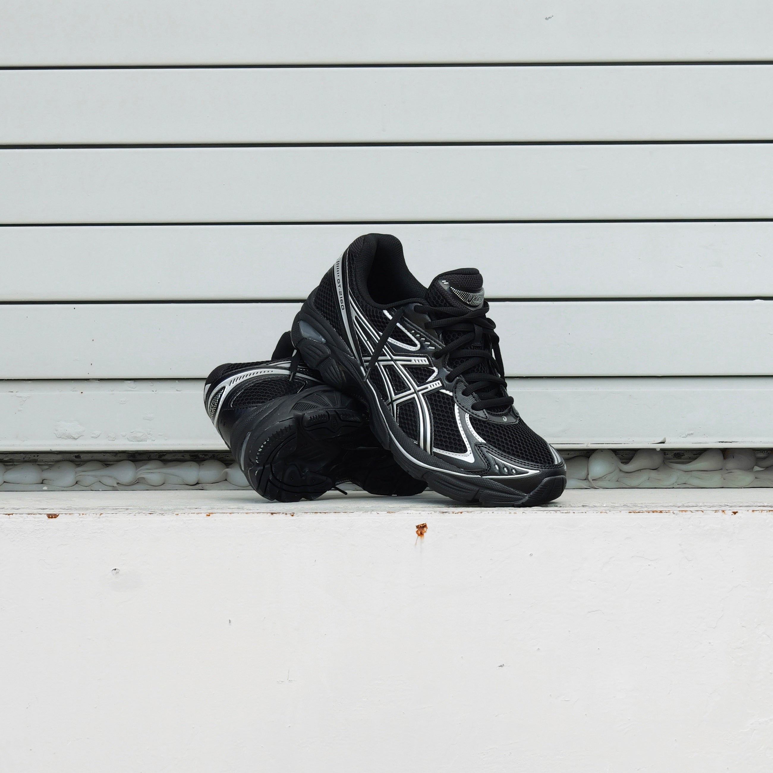 Mens Asics GT-2160 (Black/Pure Silver)