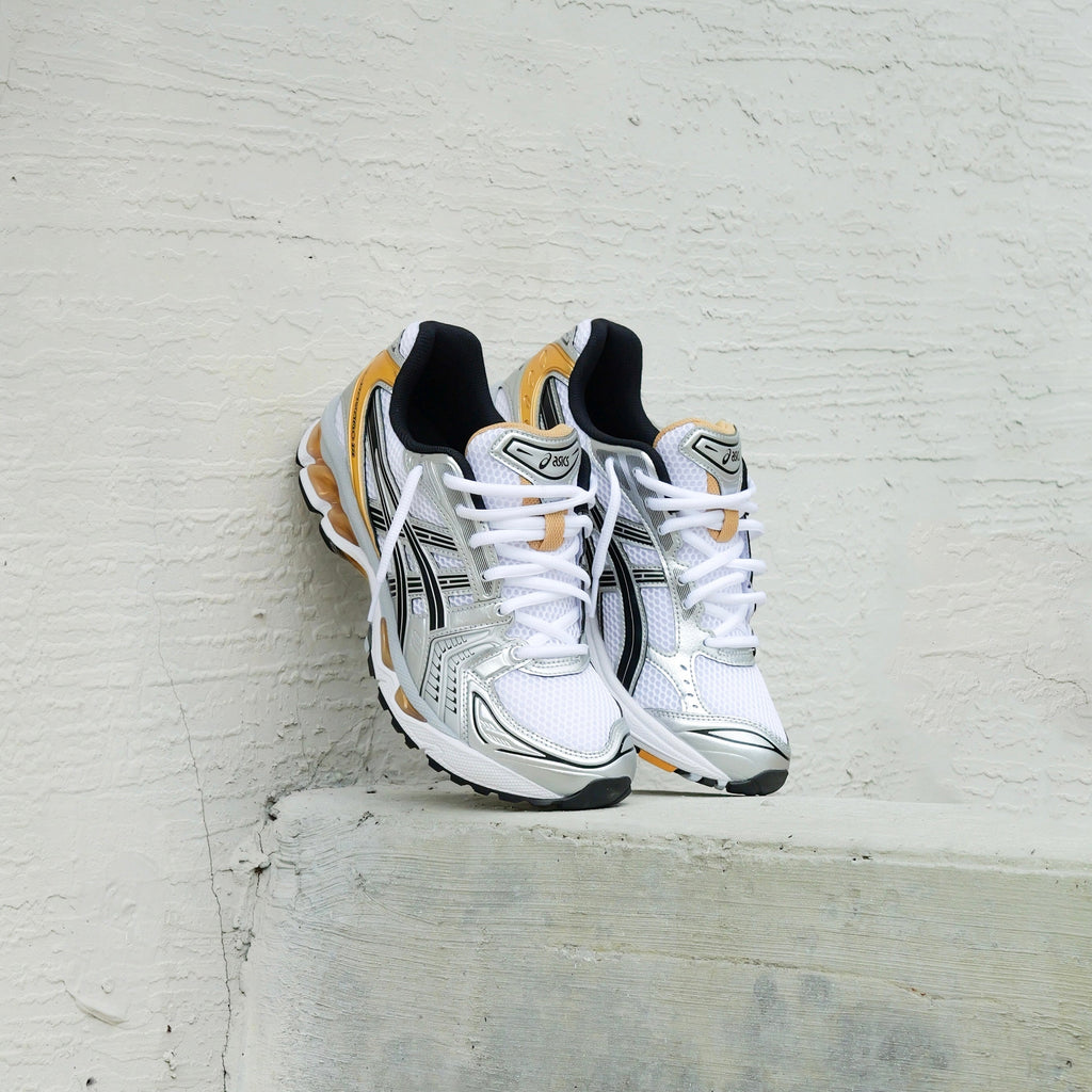 Mens Asics Gel-Kayano 14 (White/Pure Gold)