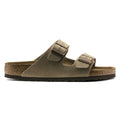 Birkenstock Womens Arizona Soft Footbed Sandals - Taupe Suede