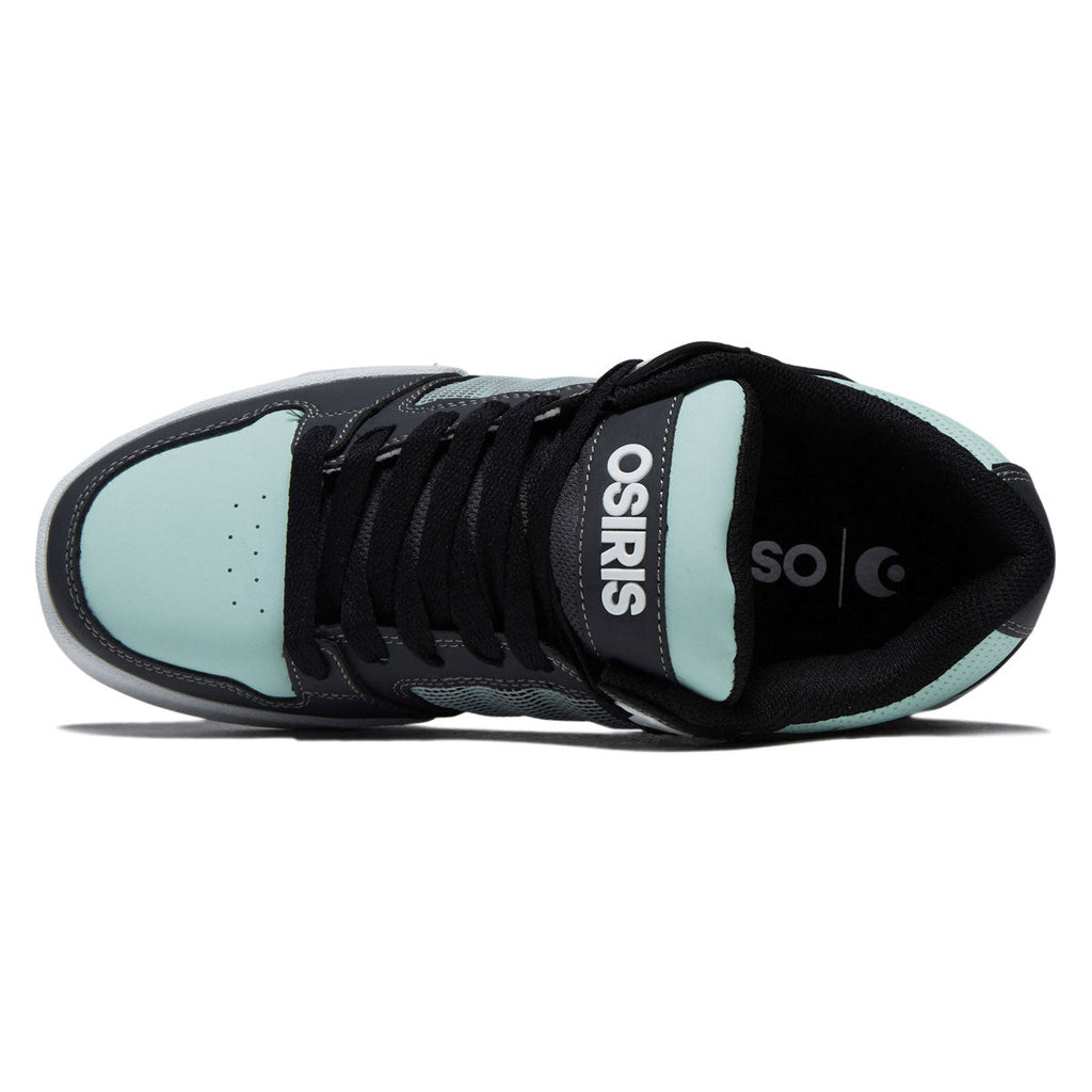 Osiris Pixel Shoes - Charcoal/Mint/White
