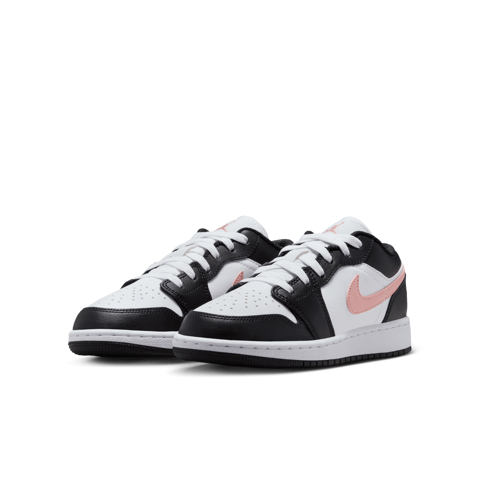 Big Kids' Air Jordan 1 Low "Black Rust Pink"