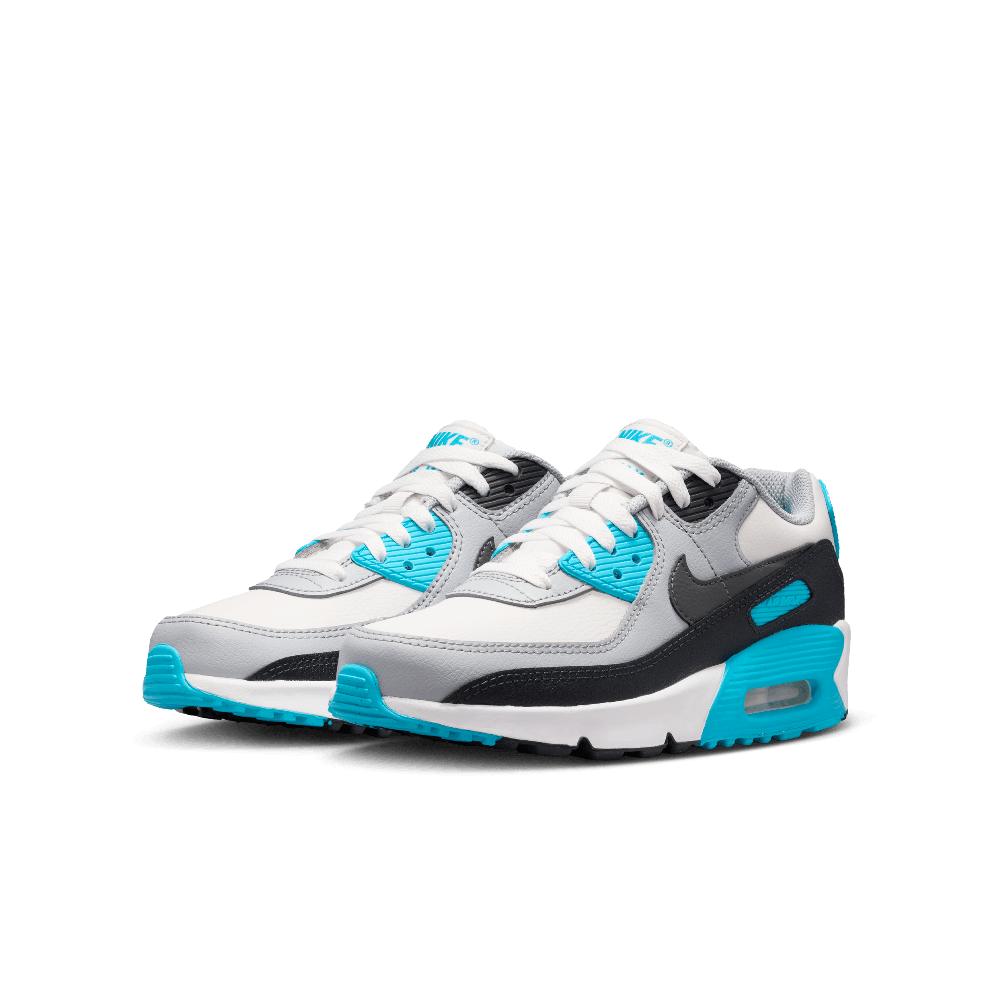 Big Kids’ Nike Air Max 90 LTR "Platinum Tint Blue Lightning"