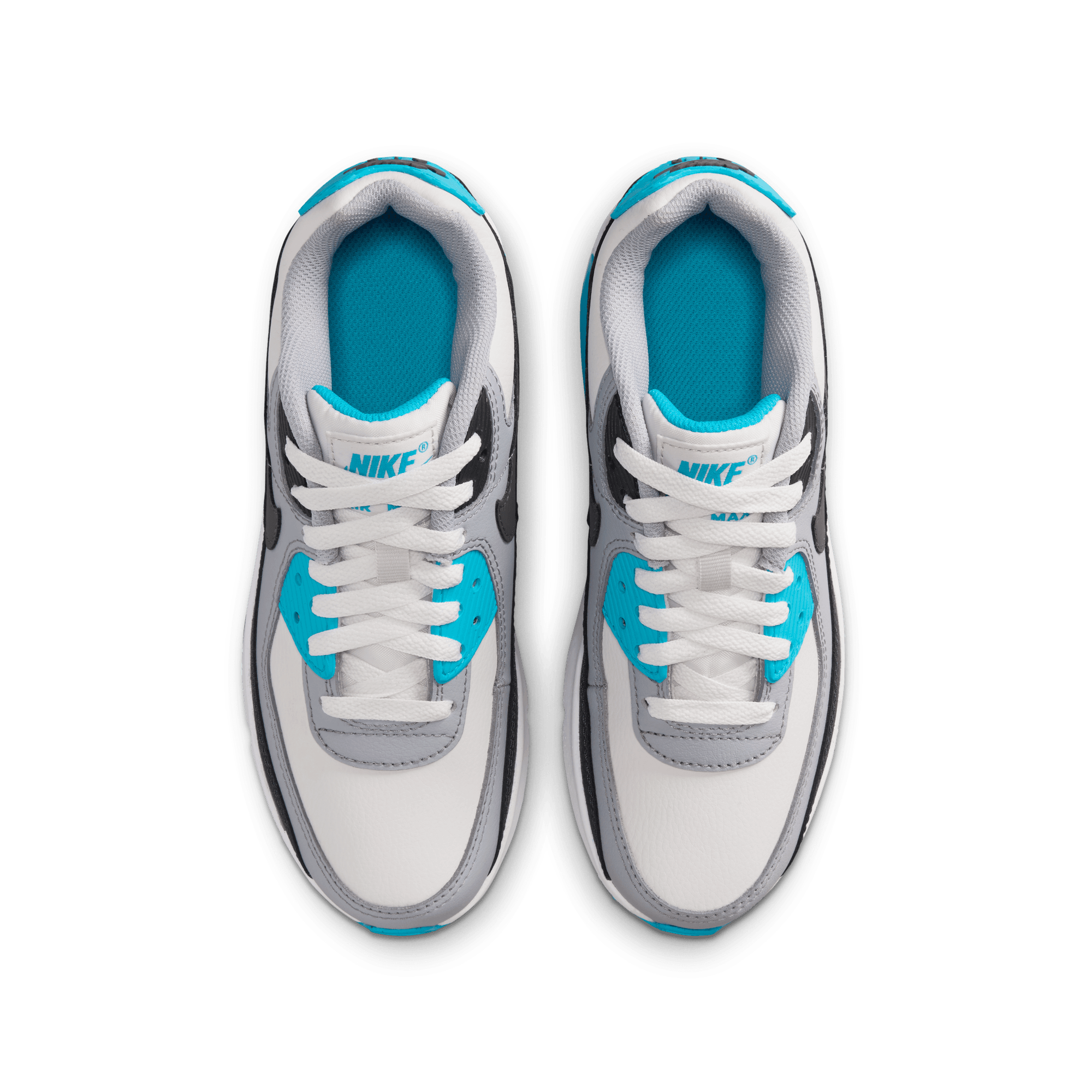 Big Kids’ Nike Air Max 90 LTR "Platinum Tint Blue Lightning"