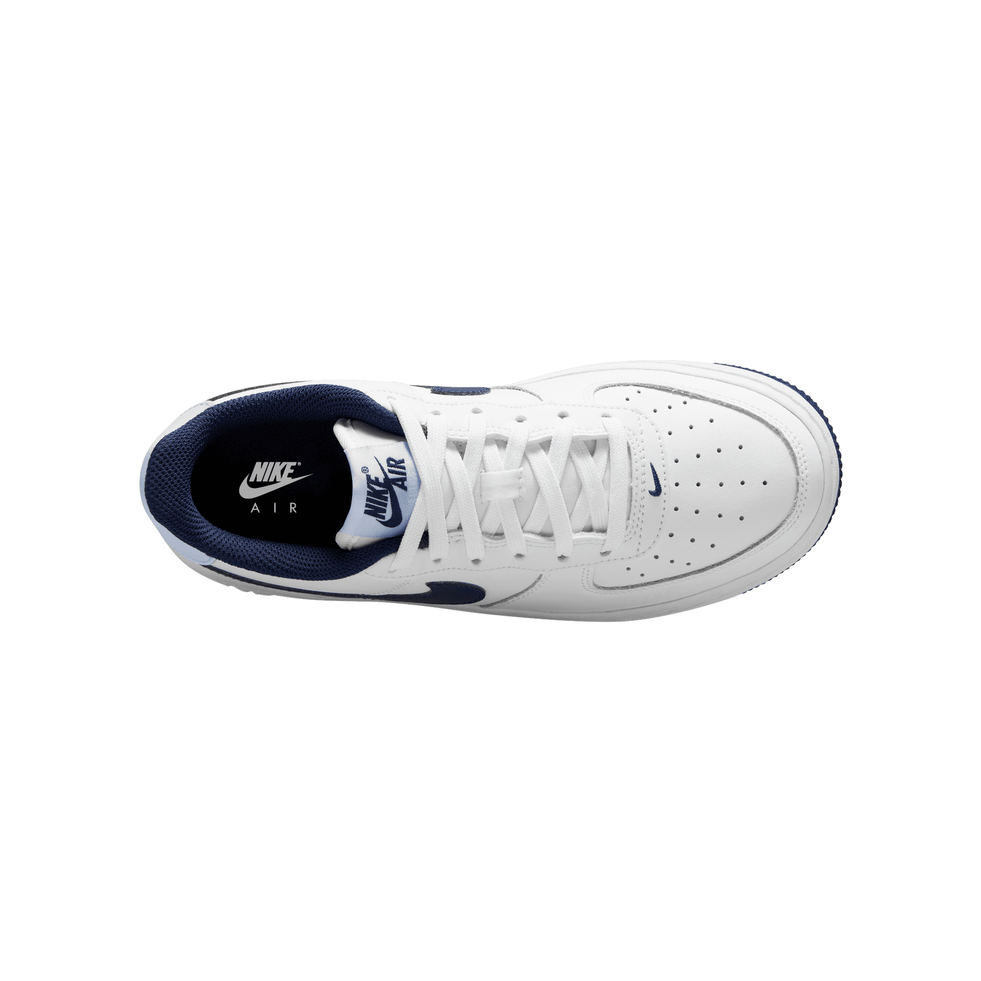 Big Kids' Nike Air Force 1 "White Football Grey Midnight Navy"