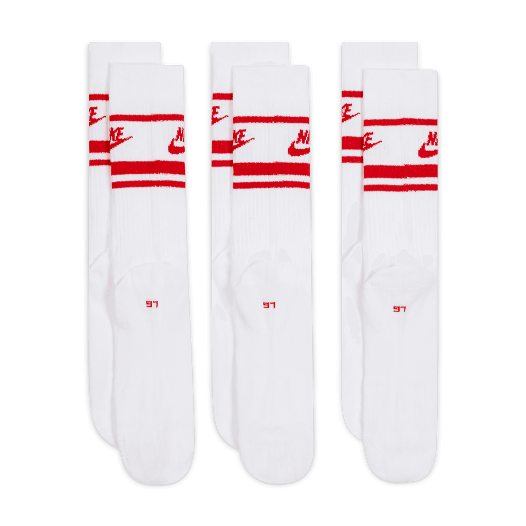 Nike Sportswear Everyday Essential Crew Socks (3 Pairs) (UNISEX)