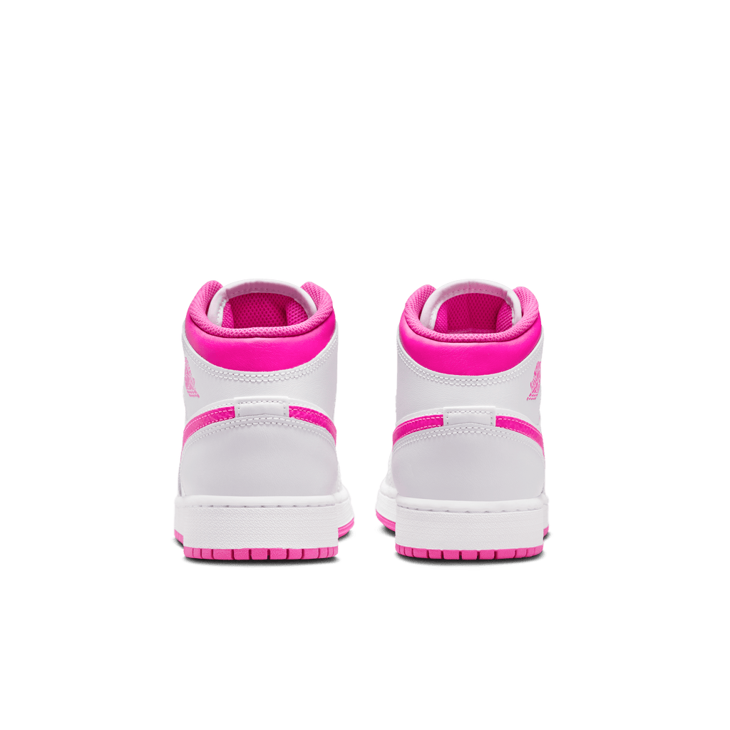 Big Kids' Air Jordan 1 Mid "Fire Pink"
