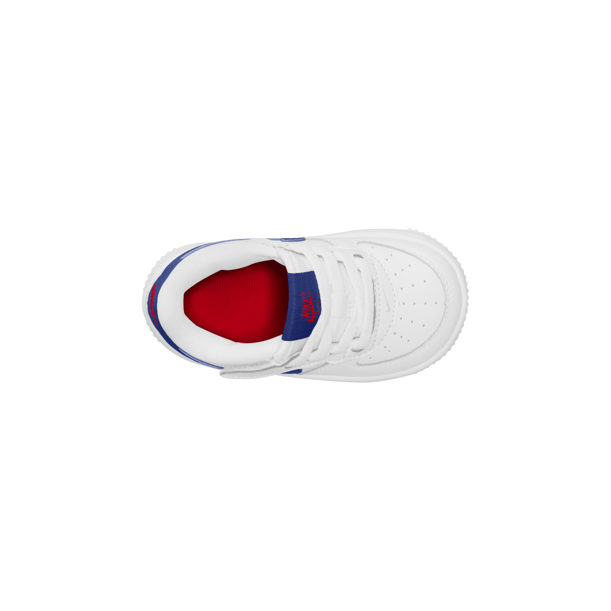 Baby/Toddler Nike Force 1 Low EasyOn "White Deep Royal Blue"