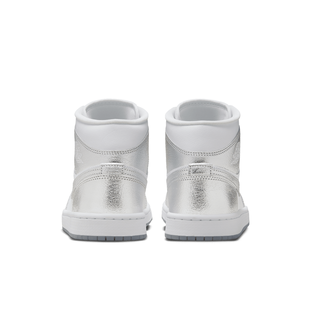 Women's Air Jordan 1 Mid SE "Crinkled Silver Foil"