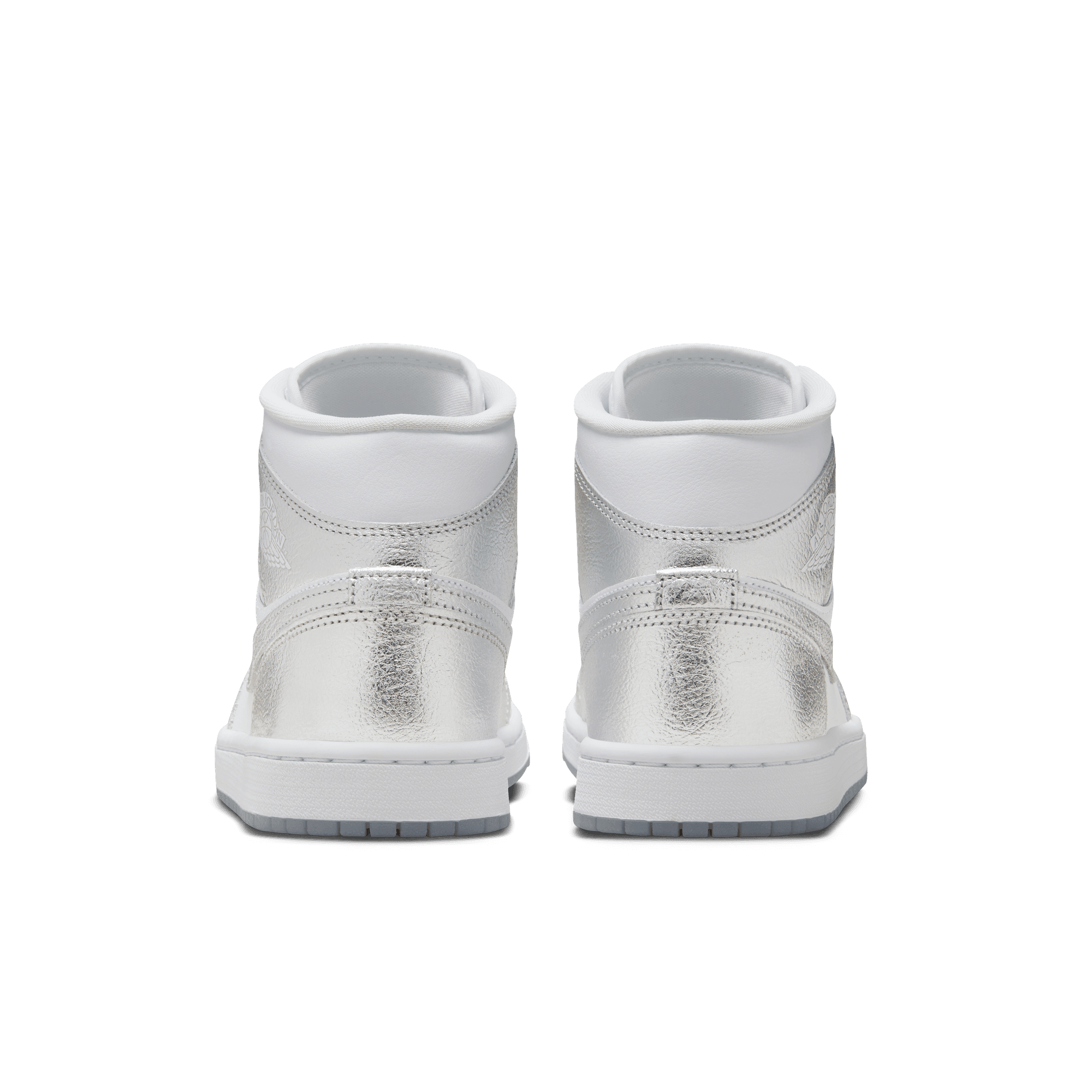 Women's Air Jordan 1 Mid SE "Crinkled Silver Foil"