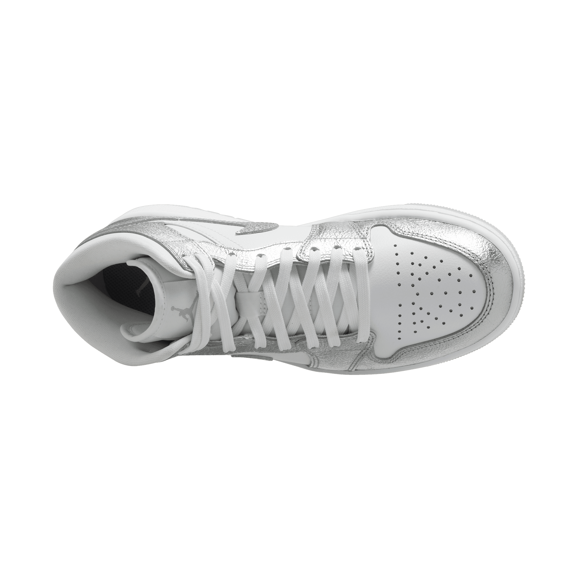 Women's Air Jordan 1 Mid SE "Crinkled Silver Foil"