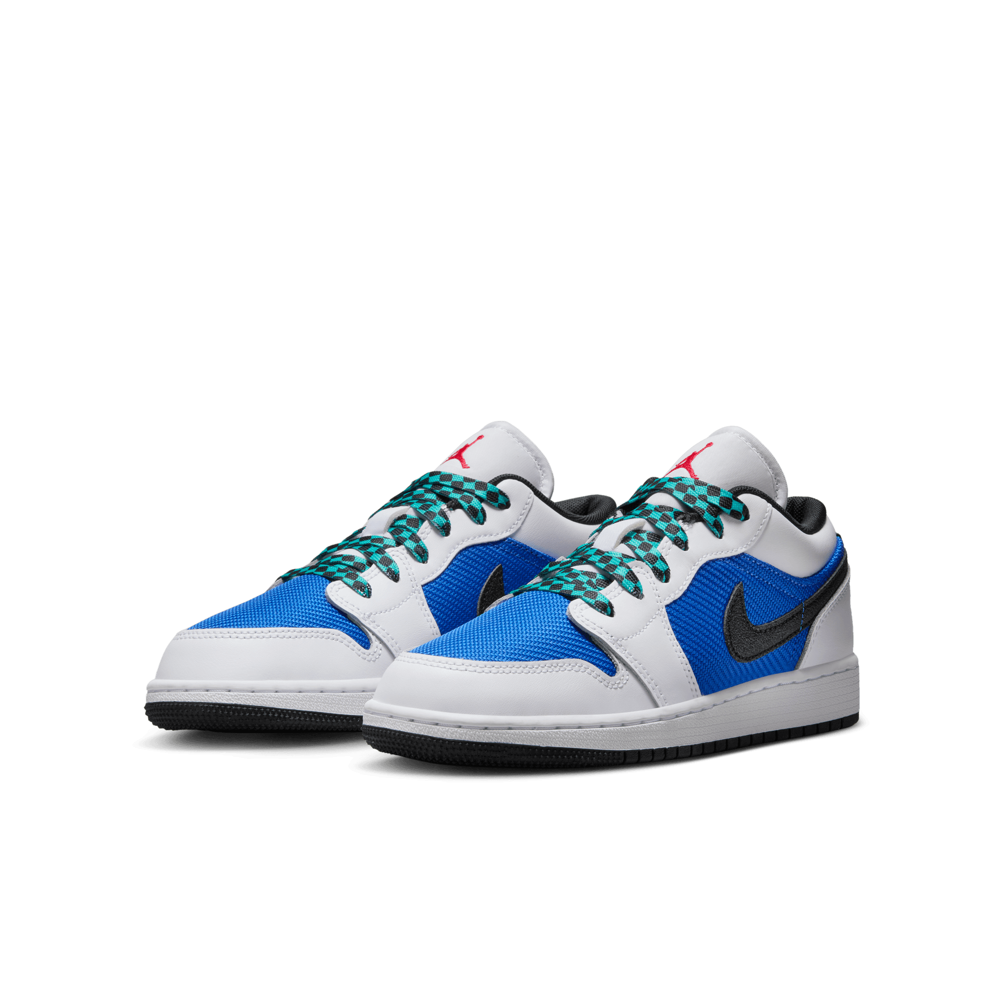 Big Kids' Air Jordan 1 Low SE "Royal Hyper Jade"