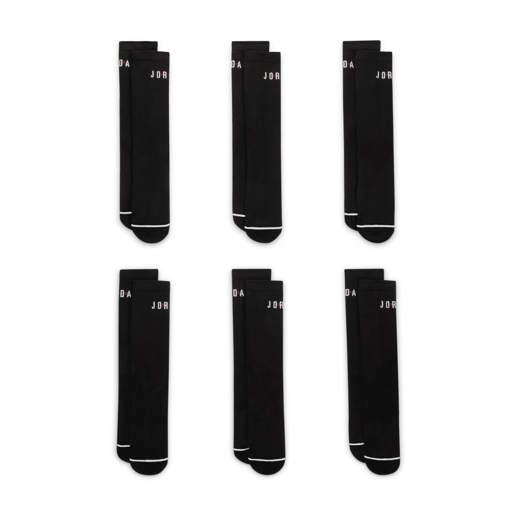 Jordan Everyday Crew Socks 6 Pairs (Unisex)