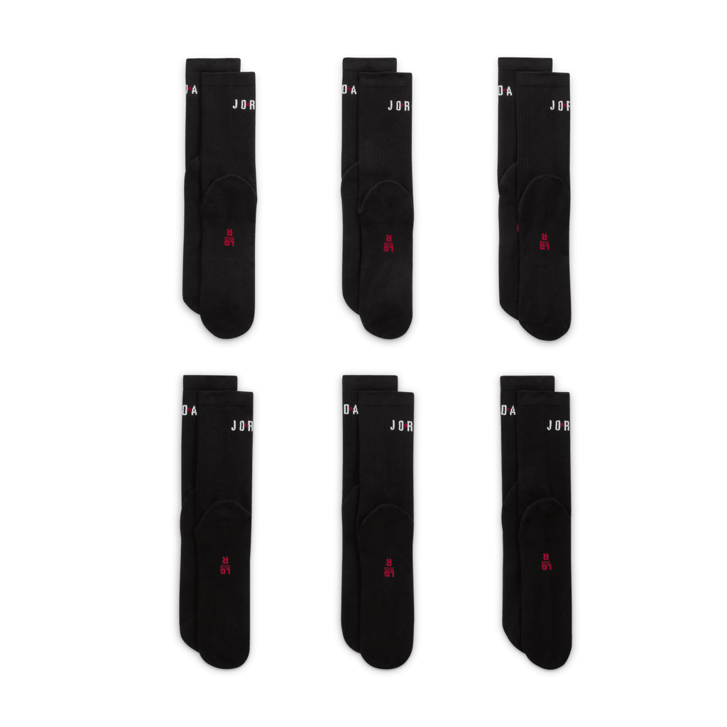 Jordan Everyday Crew Socks 6 Pairs (Unisex)