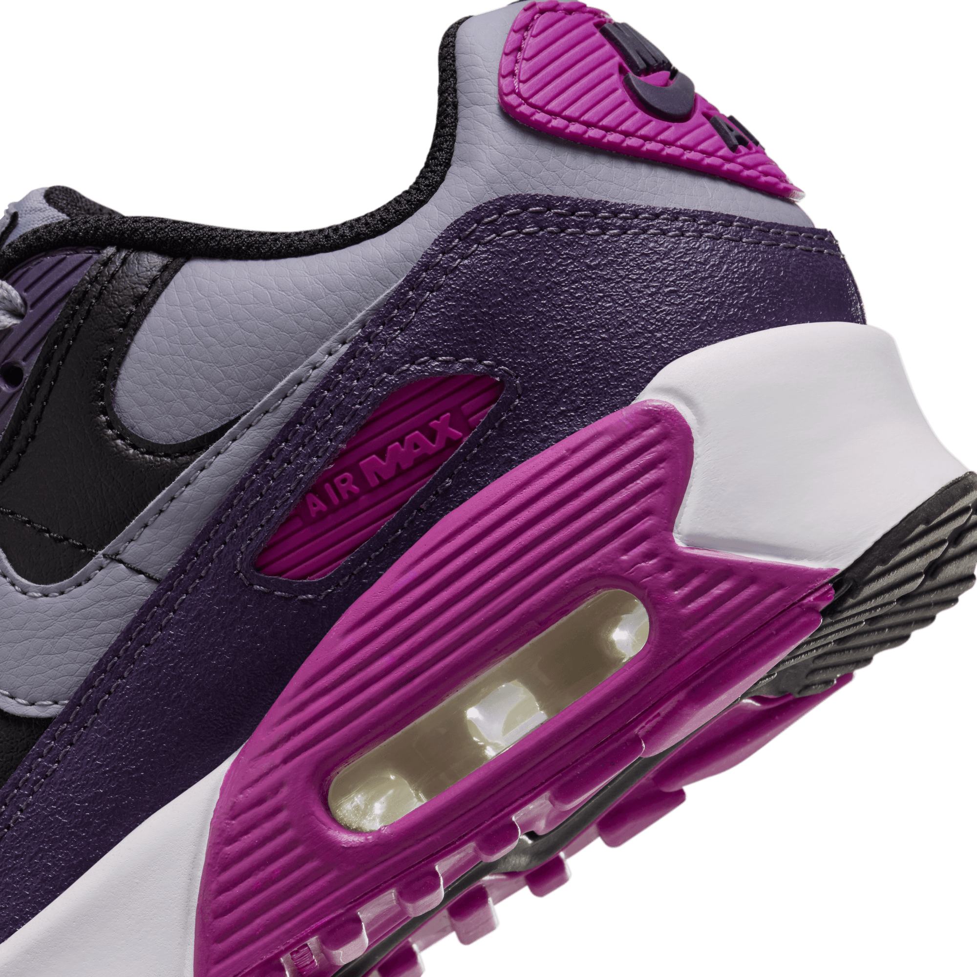 Big Kids' Nike Air Max 90 "Cement Grey Dark Raisin"
