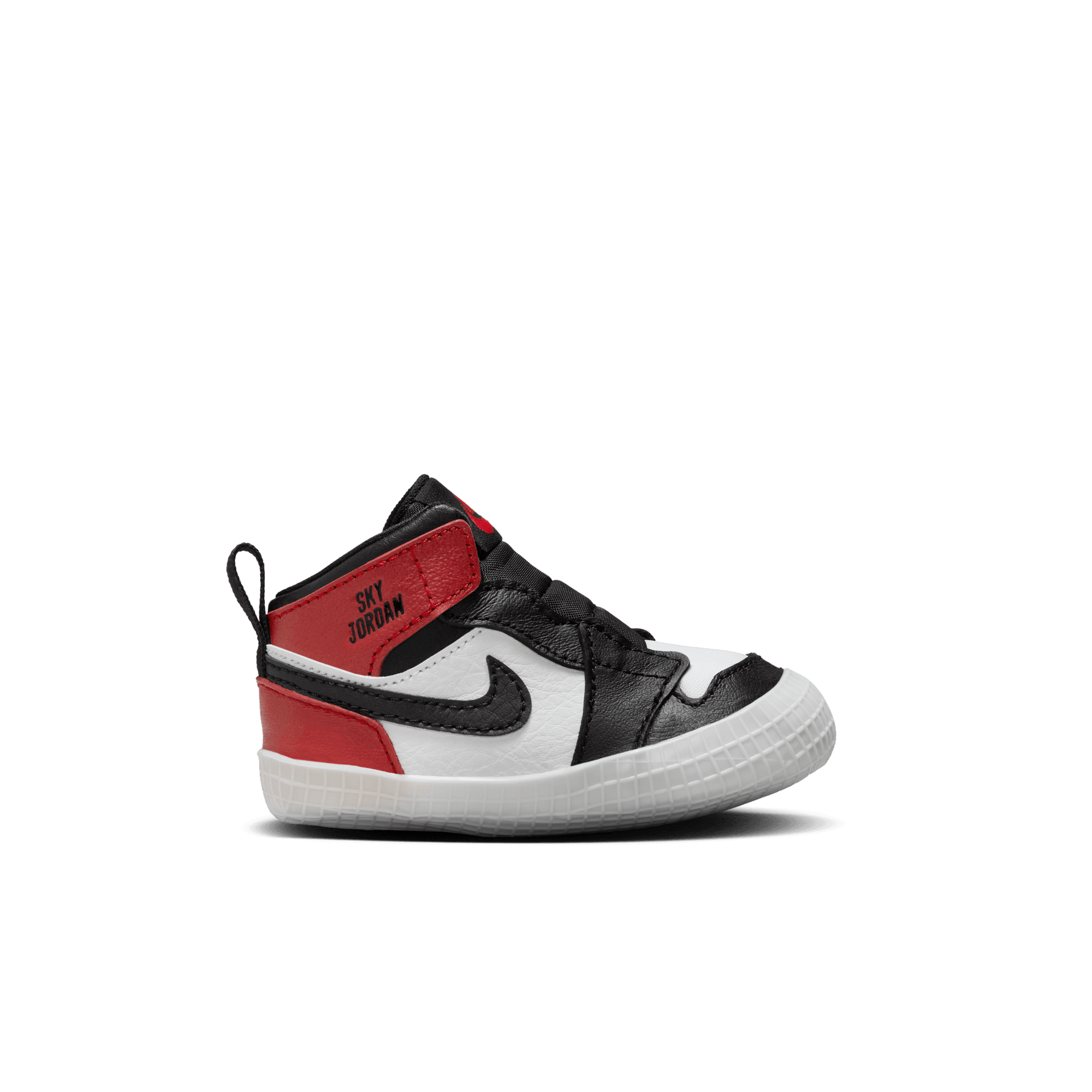 Jordan 1 Baby Crib Bootie "Black Toe Reimagined"