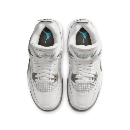 Big Kids' Air Jordan 4 Retro "Blue Chill"