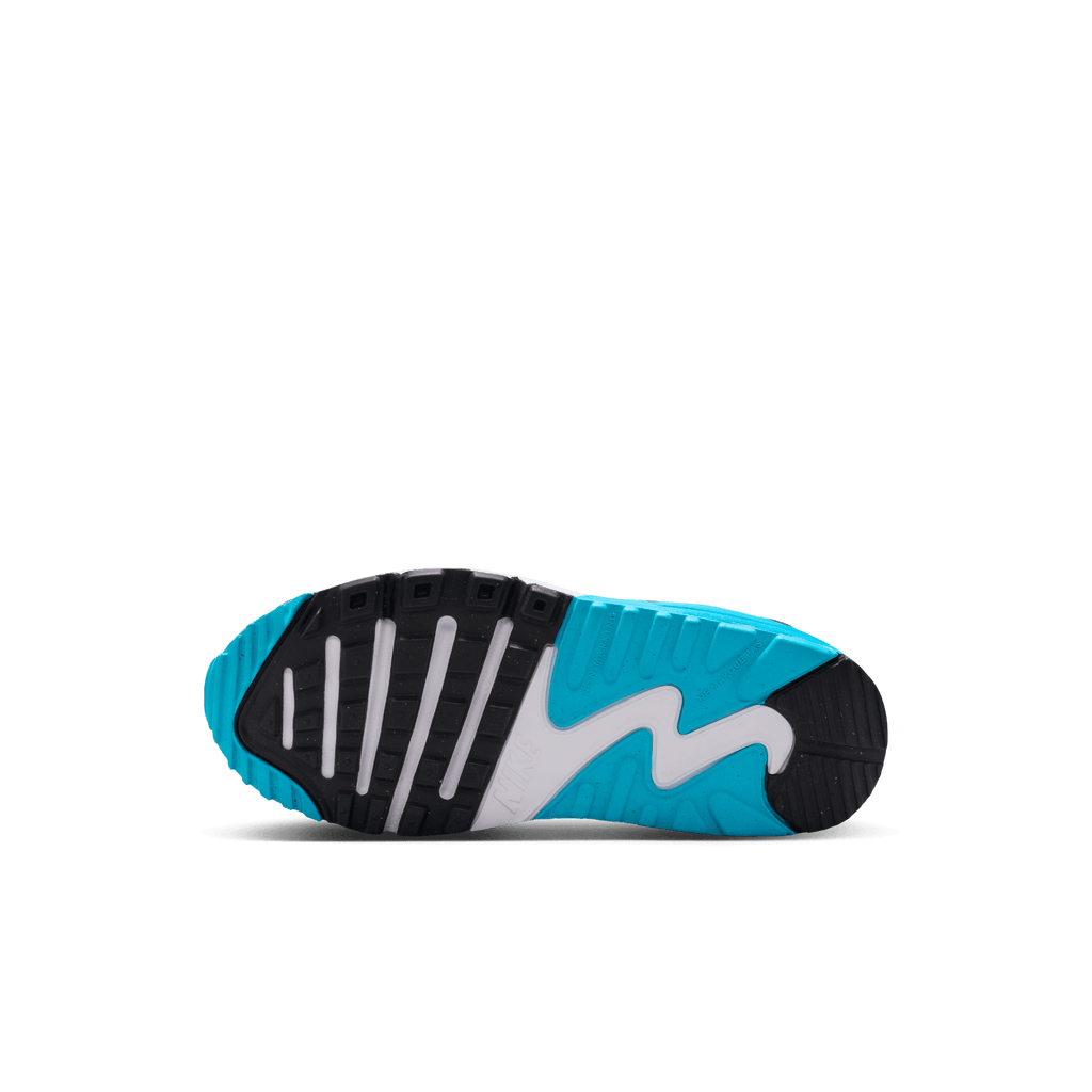 Little Kids' Nike Air Max 90 EasyOn "Platinum Tint Blue Lightning"