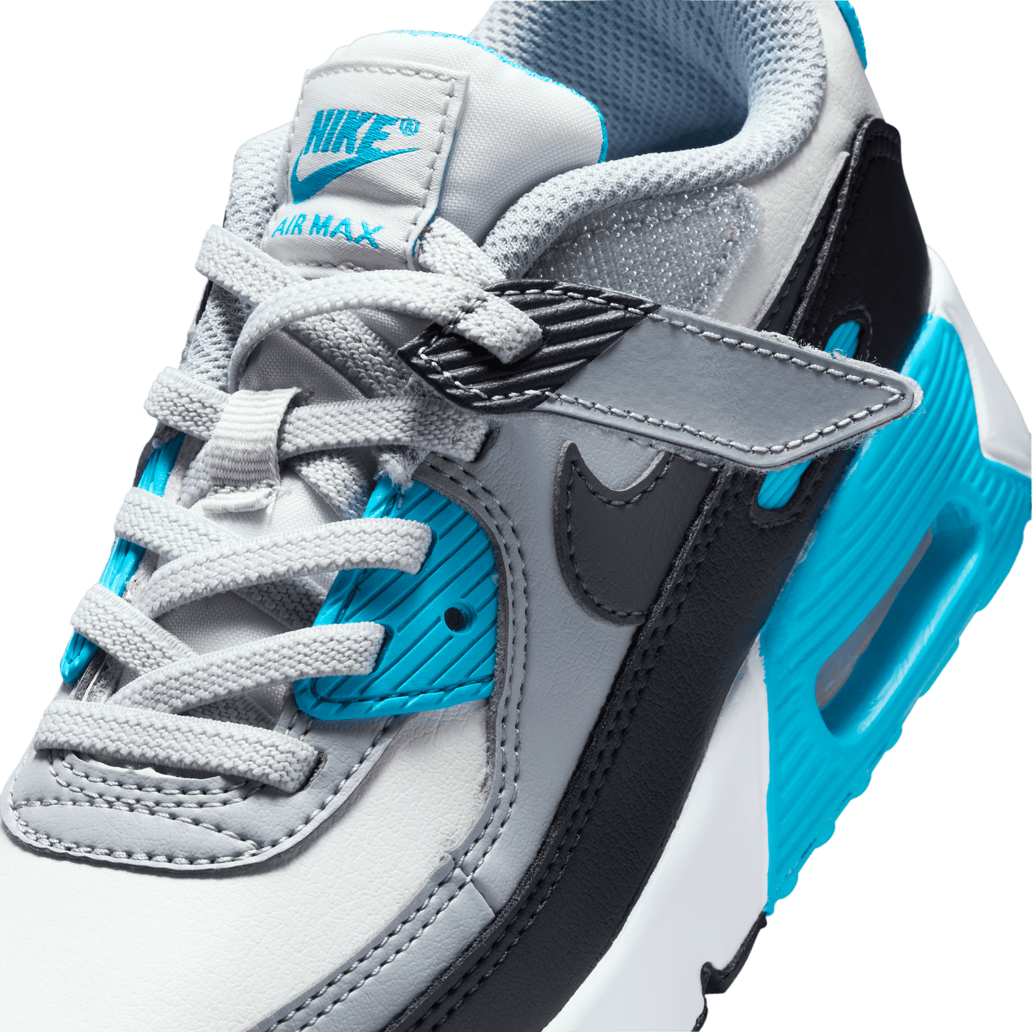 Little Kids' Nike Air Max 90 EasyOn "Platinum Tint Blue Lightning"