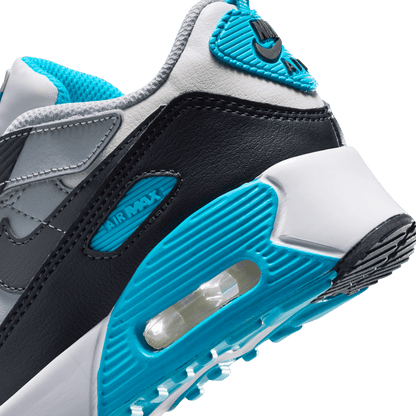 Little Kids' Nike Air Max 90 EasyOn "Platinum Tint Blue Lightning"