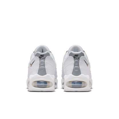 Big Kids' Nike Air Max 95 "White Metallic Gold"