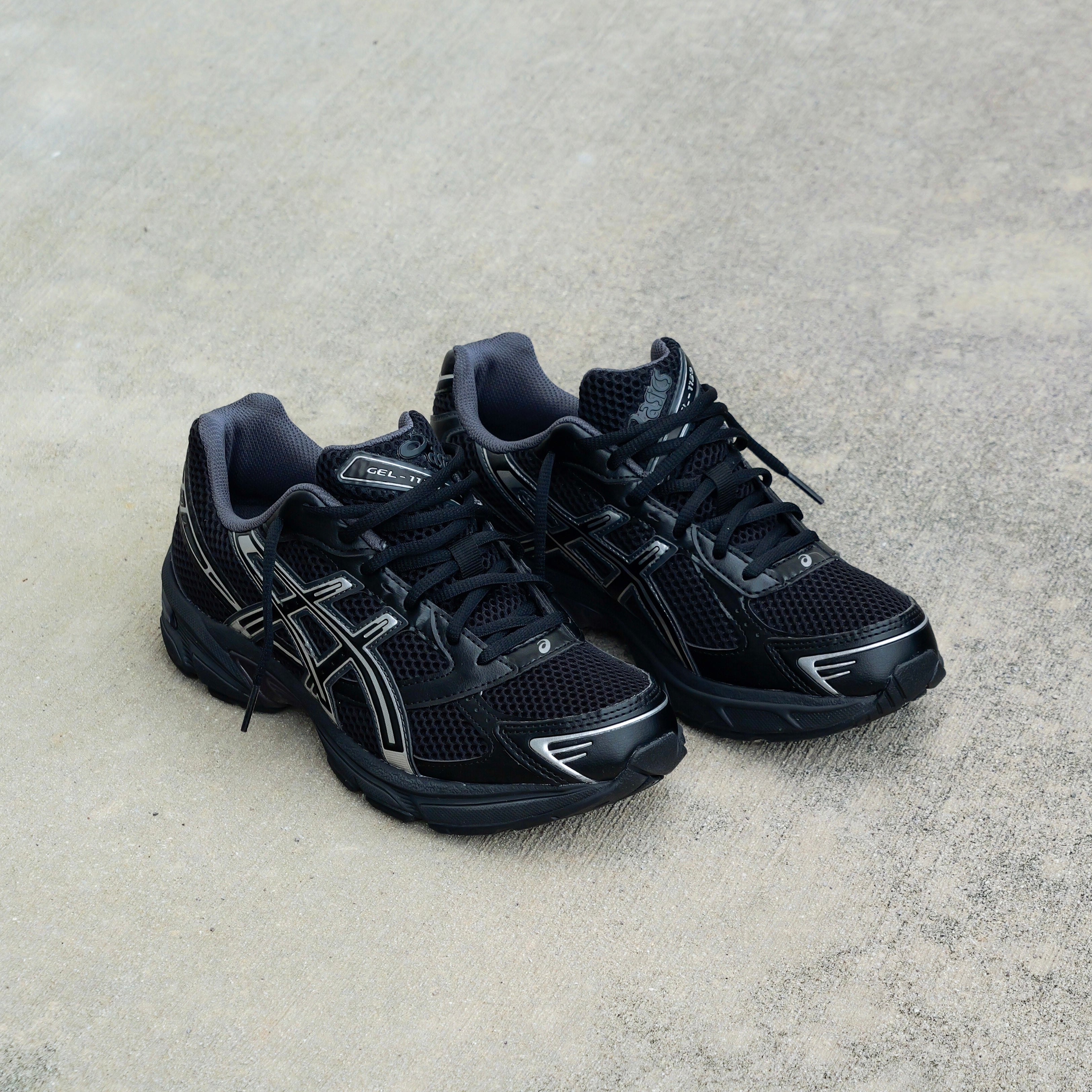 Mens Asics Gel-1130 (Black/Pure Silver)