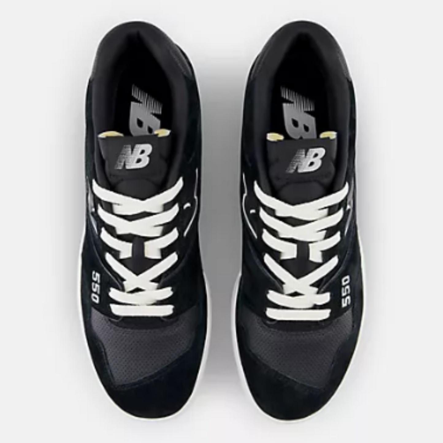 Men's 550 New Balance "Suede Perforated Black Grey Matter"