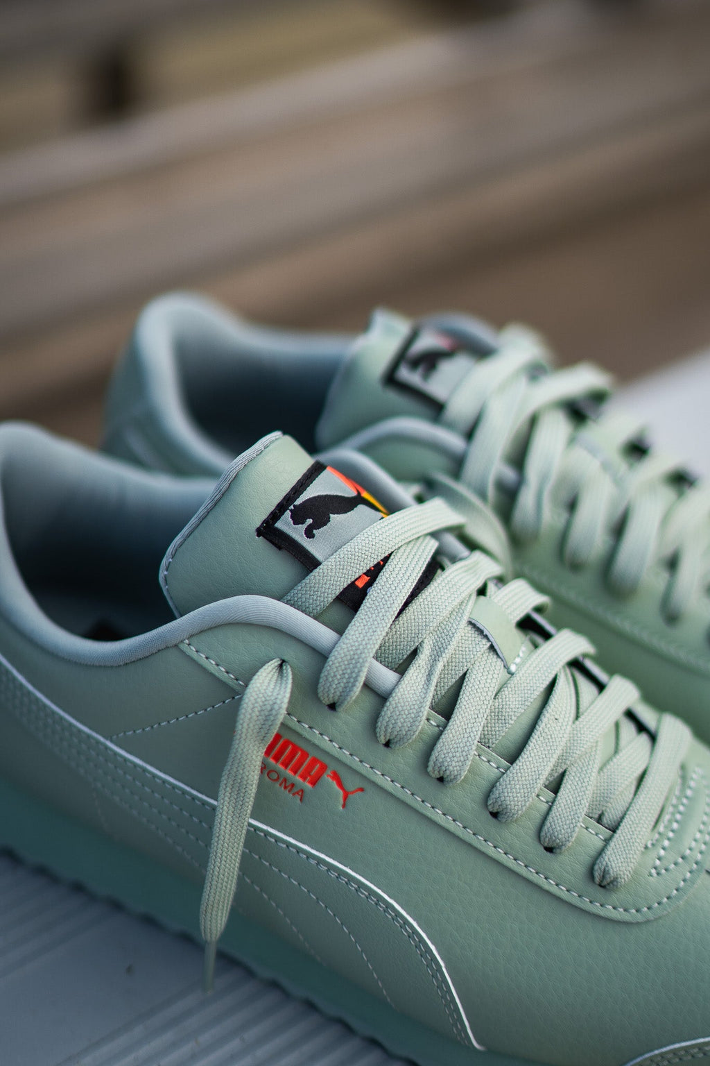 Mens Puma Roma Brand Love (Green Fog)
