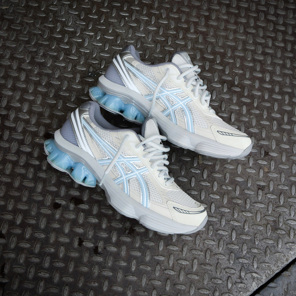 Mens Asics x EMMI Gel-Kinetic Fluent (Cream/Soft Sky)