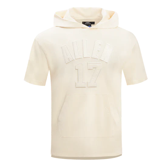 Men's Pro Standard NFL Buffalo Bills Josh Allen #17 Neutral Men's Short Sleeve Pullover Hoodie