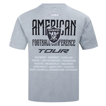 Men's Pro Standard NFL Las Vegas Raiders City Tour 2.0 Drop Shoulder Tee