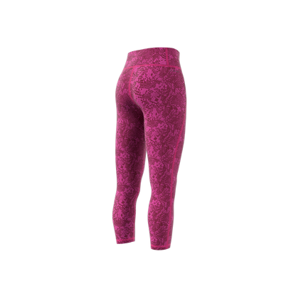 Women's Adidas Stash Pocket Training Animal Print 7/8 Leggings