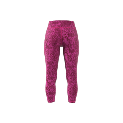 Women's Adidas Stash Pocket Training Animal Print 7/8 Leggings