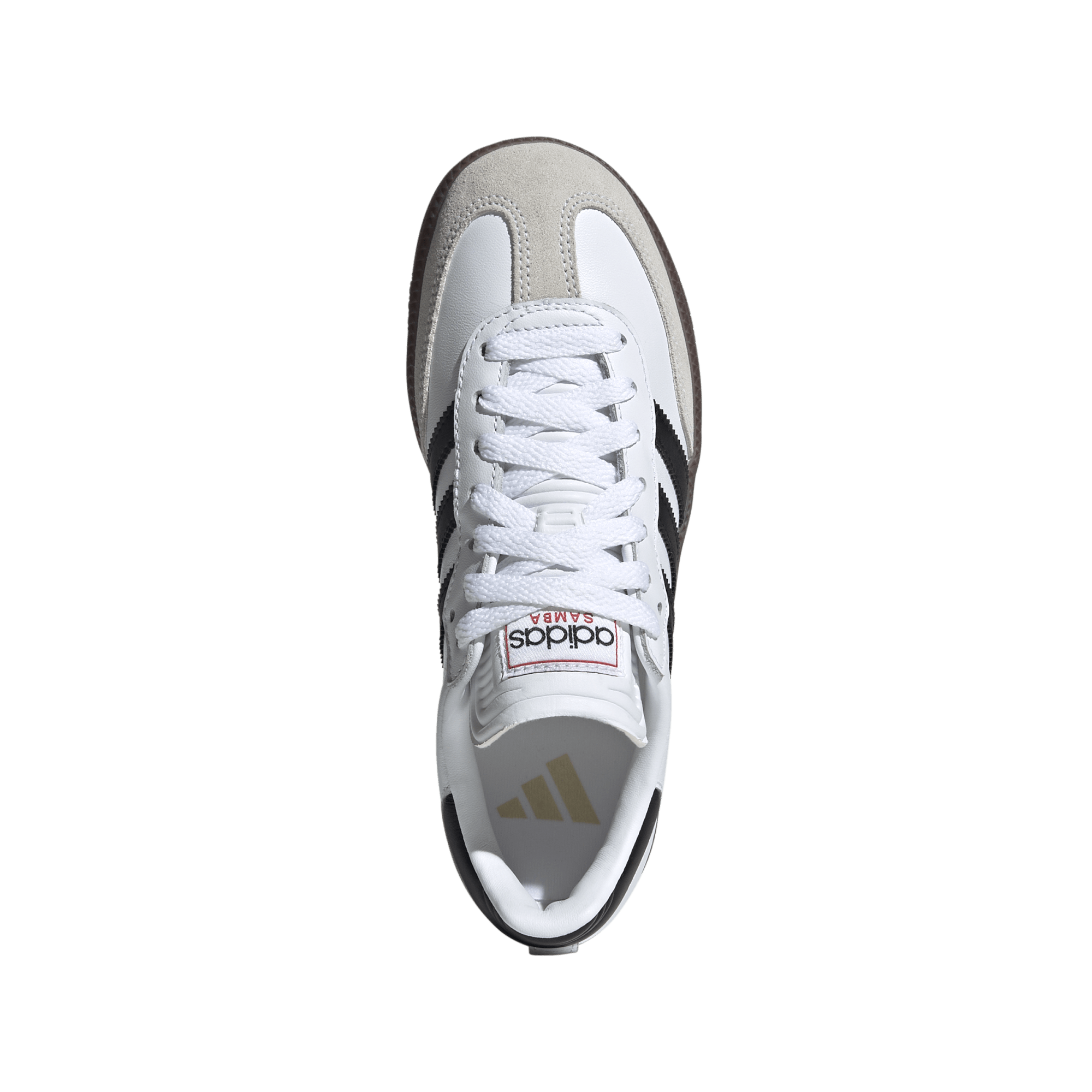 Big Kids' Adidas Samba Classic J "White Black Gum" (Unisex)