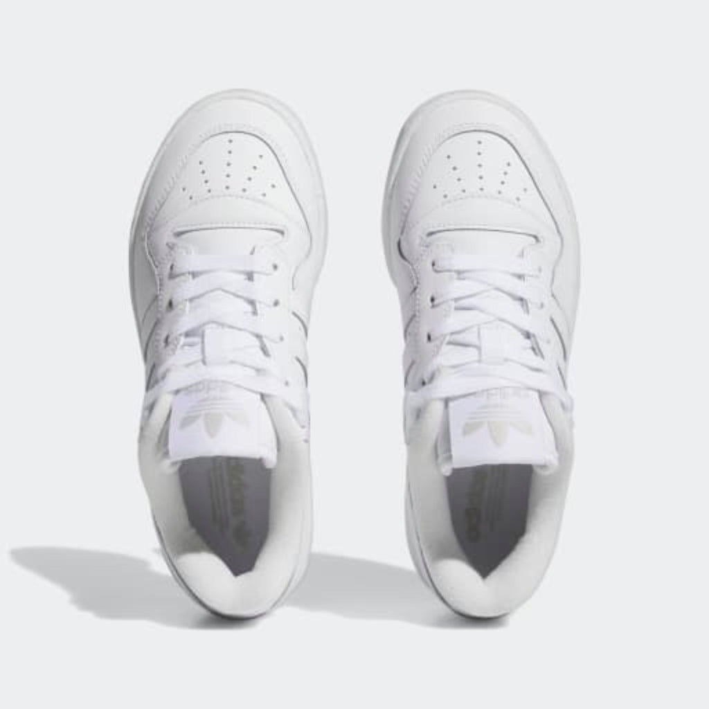 Big Kids' Adidas Rivalry Low "Cloud White Grey"