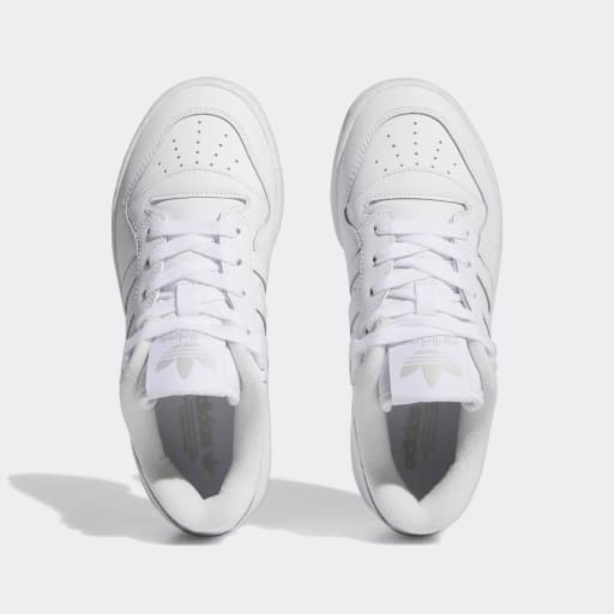 Big Kids' Adidas Rivalry Low "Cloud White Grey"