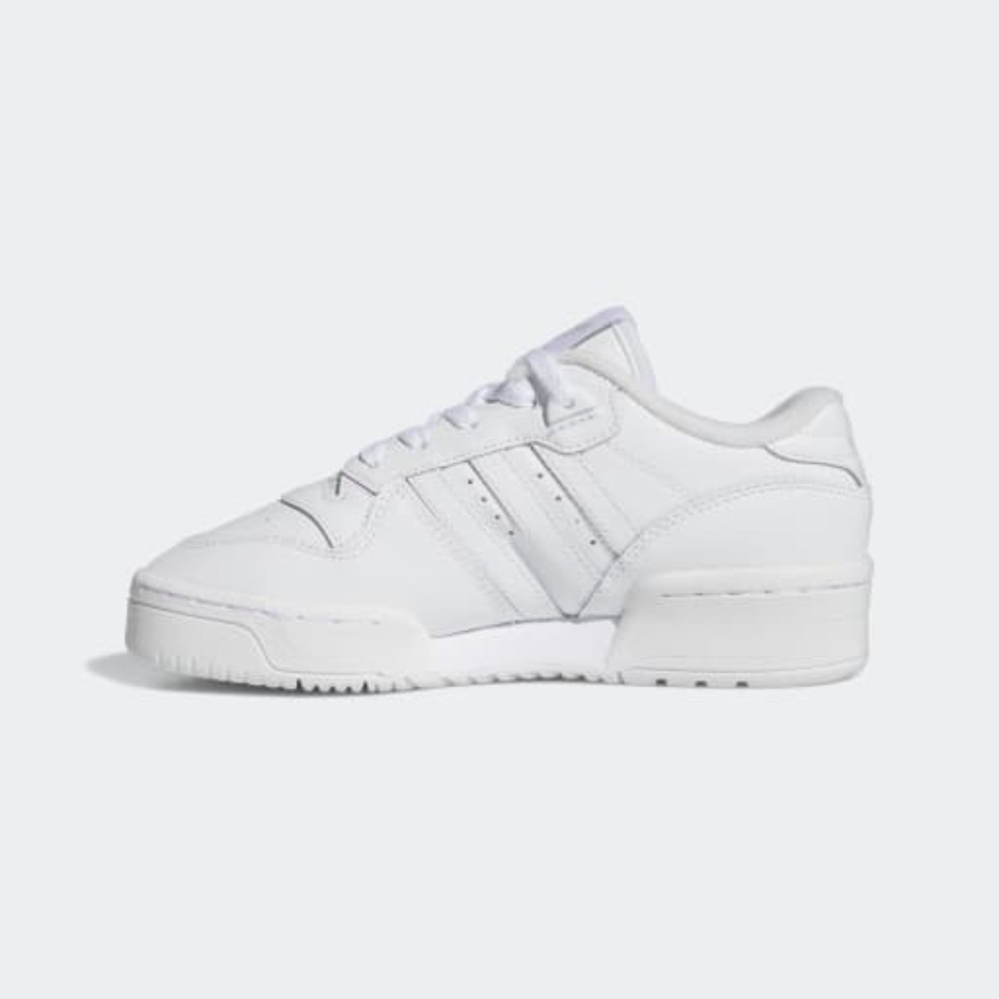 Big Kids' Adidas Rivalry Low "Cloud White Grey"