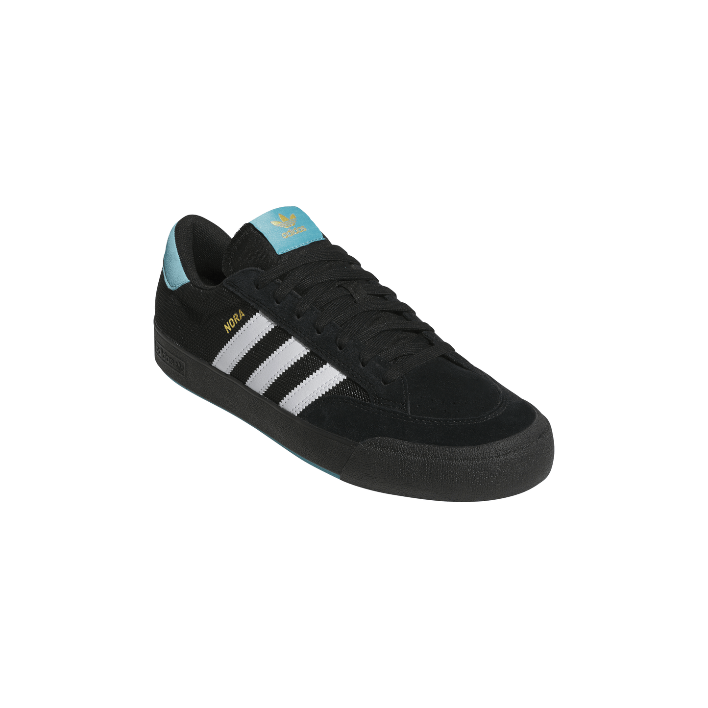 Adidas Nora Core Black White Metallic Gold Shoes