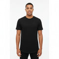 Men's The Closet Inc. Curved Hem T-Shirt - Black With Clear C