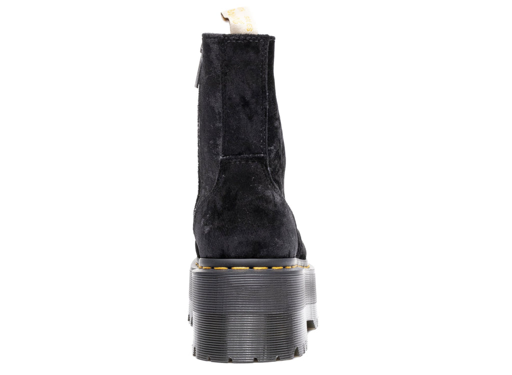 Women's Dr. Martens Vegan Boot Max Crushed Velvet Platforms