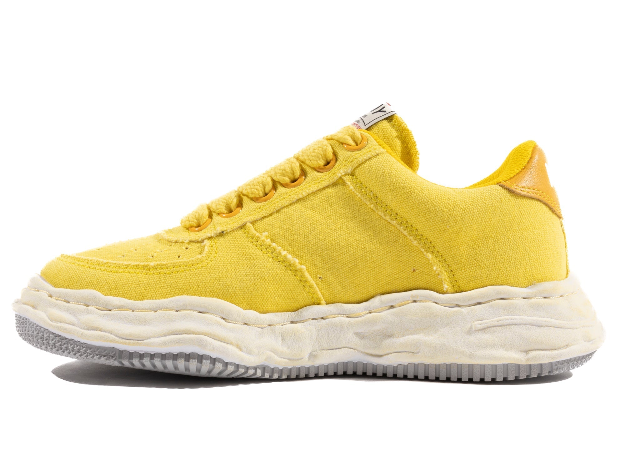 Maison Mihara Yasuhiro Canvas Wayne Low-Top Sneaker in Yellow